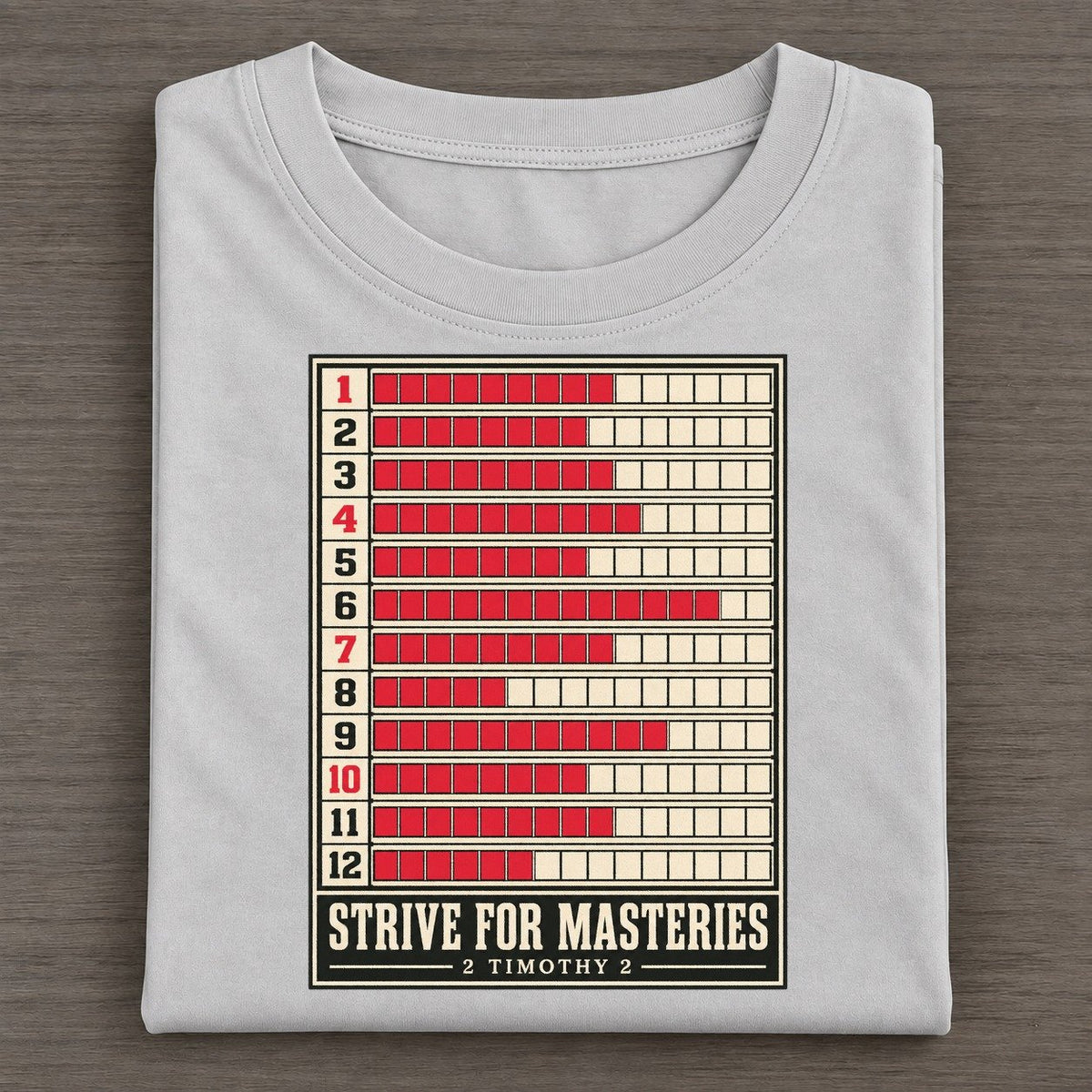 Strive For Masteries Pit Board Parables Classic T-shirt – Grey