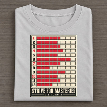 Strive For Masteries Pit Board Parables Classic T-shirt – Grey