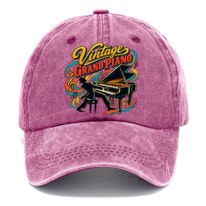 Vintage Grand Piano Music Instruments Classic Cap – Dusty Rose