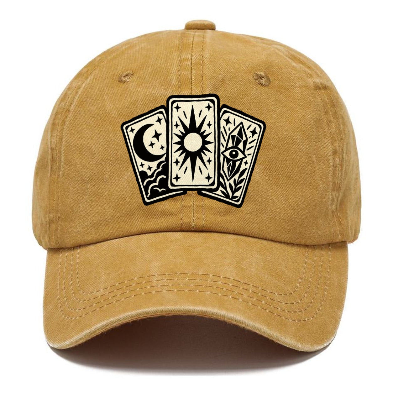 Three Fanned Tarot Cards Witch Magic Classic Cap – Golden Harvest