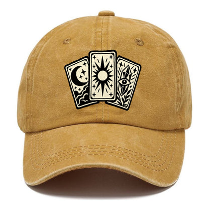 Three Fanned Tarot Cards Witch Magic Classic Cap – Golden Harvest