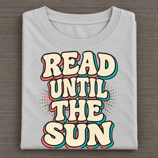 Read Until The Sun Classic T-shirt – Grey
