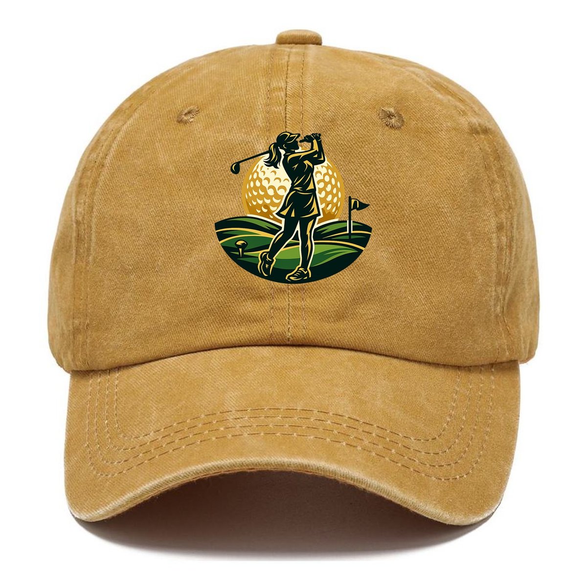 Elegant Fairway Swing Classic Cap – Dusty Rose