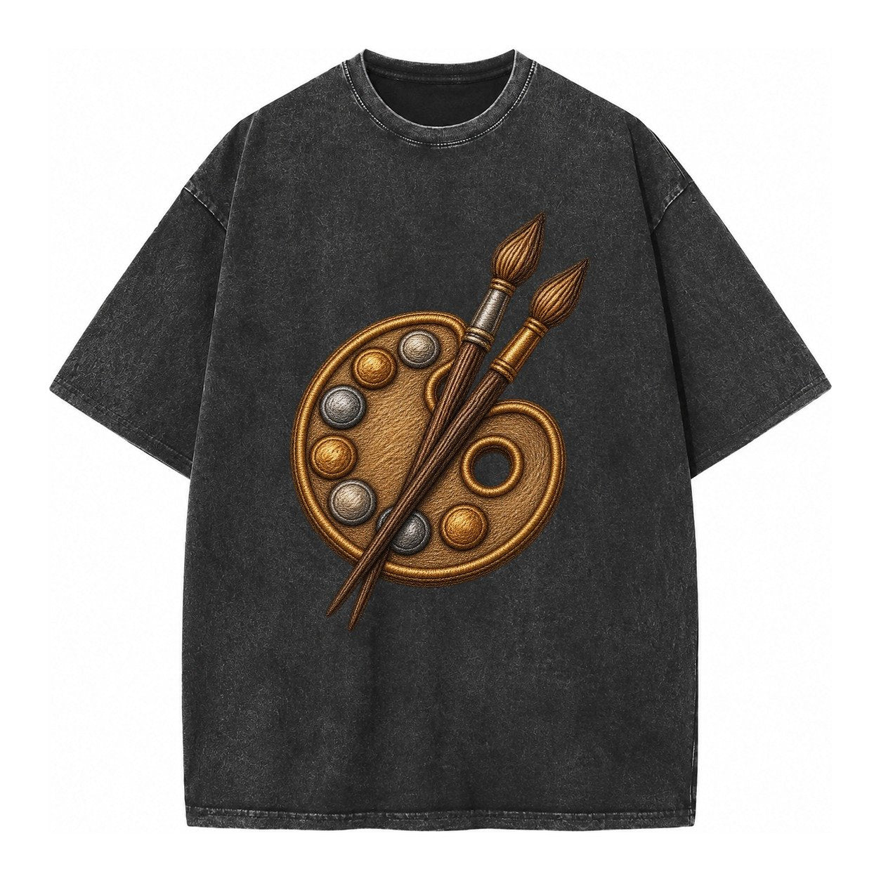Artist Palette Vintage T-shirt – Black