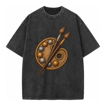 Artist Palette Vintage T-shirt – Black