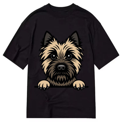 Cairn Terrier Wheaten Colored Pose Classic T-shirt – Black