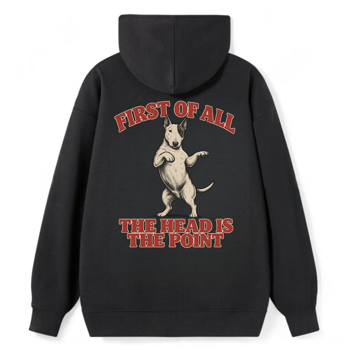 Bull Terrier Dog Declarations Classic Pullover Hoodie – Black