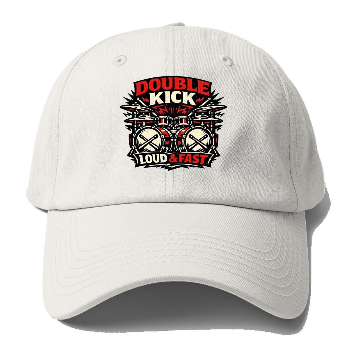 Double Bass Drums Baseball Cap – Off White