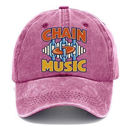 Chain Music Disc Golf Classic Cap – Dusty Rose