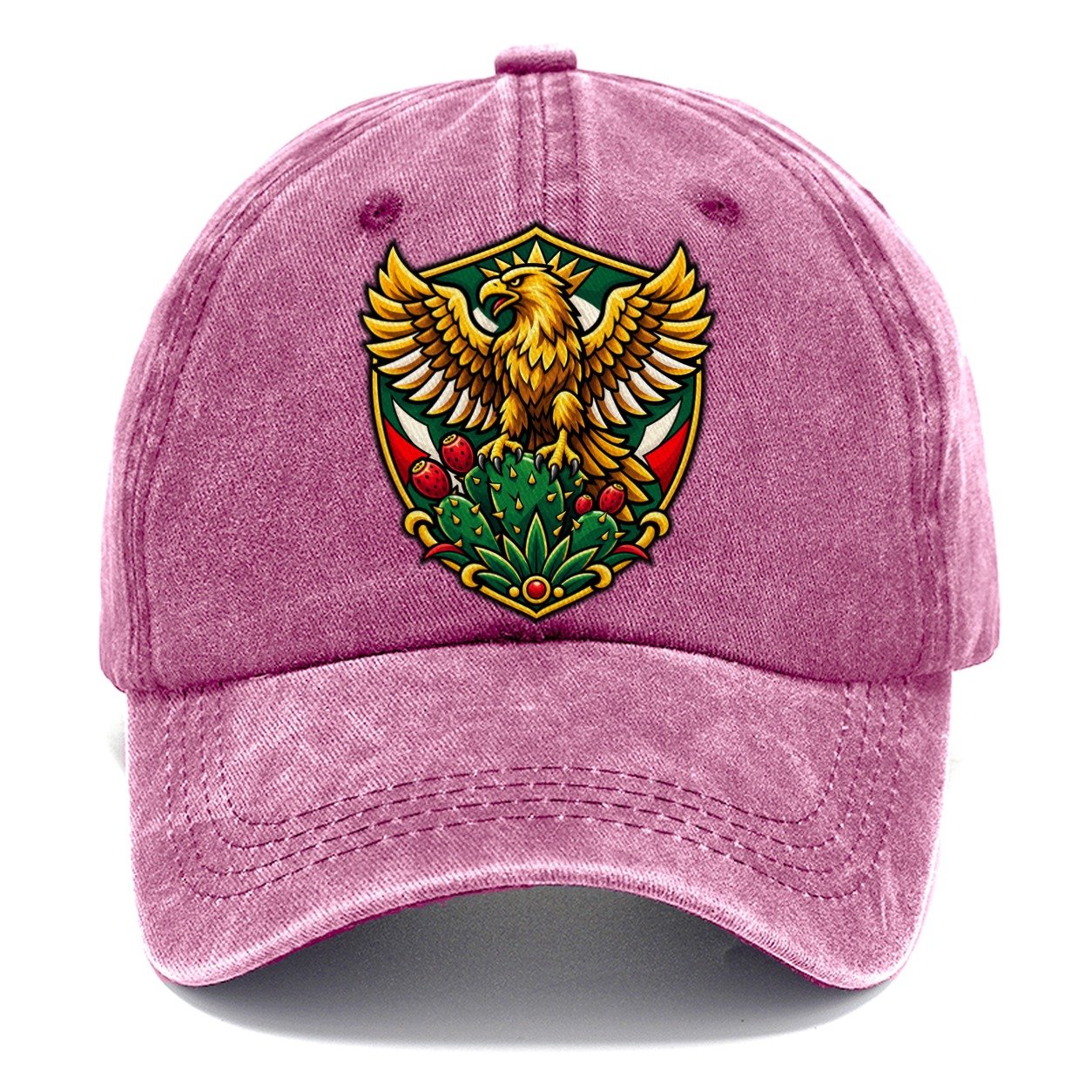 Mexico Minimal Emblem Country Logos Classic Cap – Dusty Rose