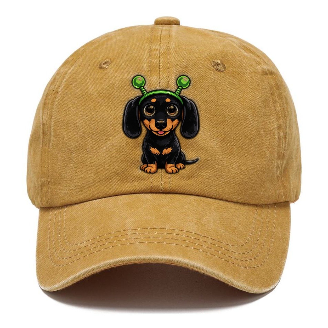 Alien Dachshund Visitor Classic Cap – Golden Harvest