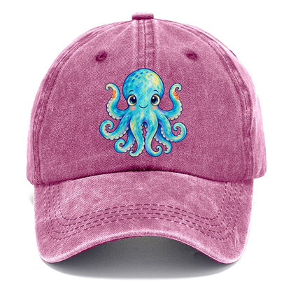 Octopus Curious Wave Sea Sprite Classic Cap – Dusty Rose