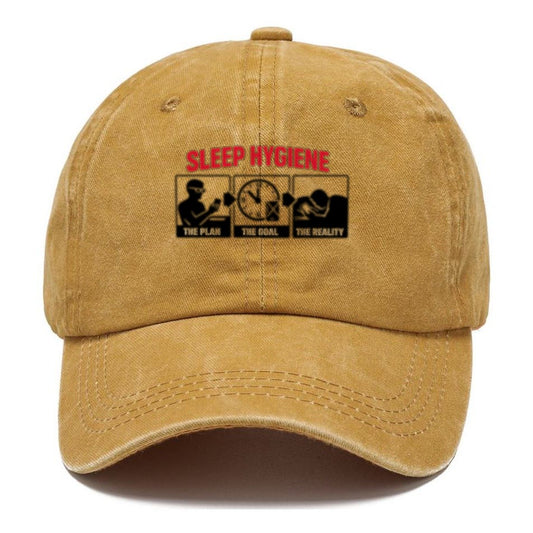 Sleep Hygiene Plan Vs Reality Blue Classic Cap – Golden Harvest