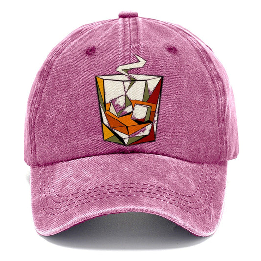Whiskey Rocks Glass Classic Cap – Dusty Rose