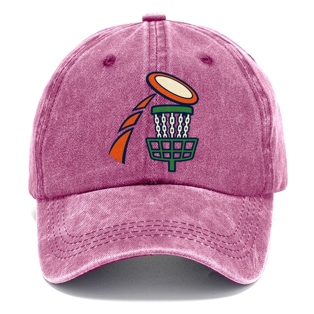 Disc Landing Arc Disc Golf Classic Cap – Dusty Rose