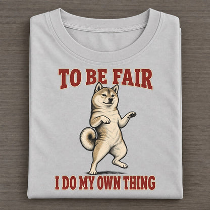 Shiba Inu Dog Declarations Classic T-shirt – Grey
