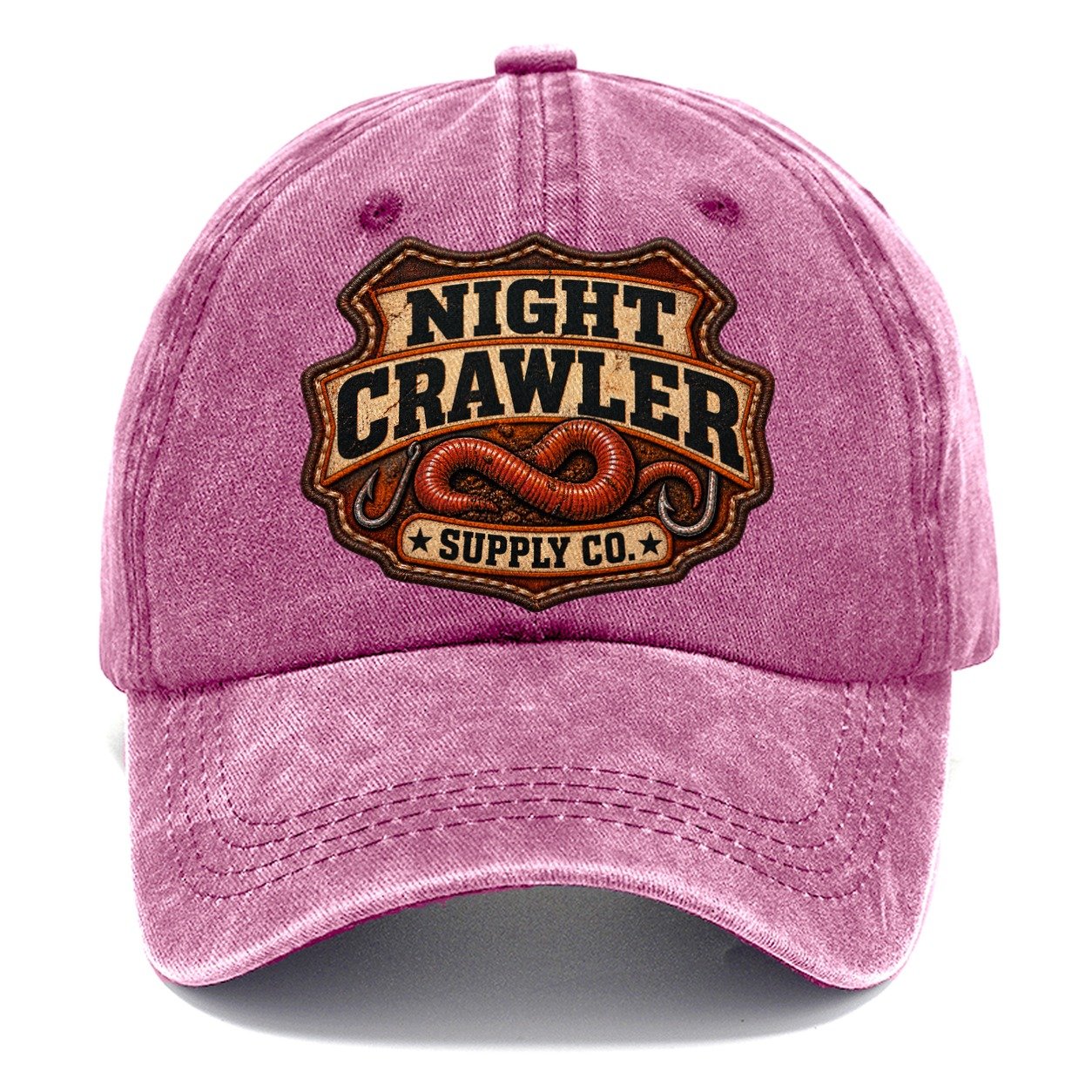 Night Crawler Supply Co Fishing Club Classic Cap – Dusty Rose