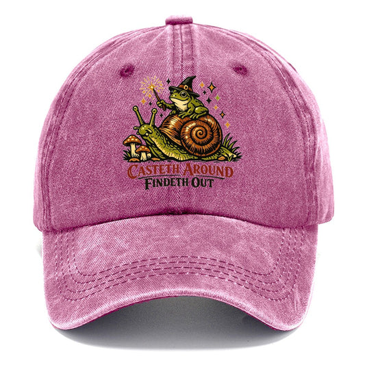 Casteth Around Findeth Out Classic Cap – Dusty Rose