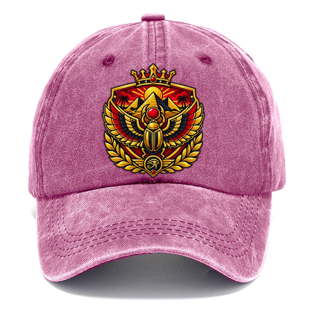 Egypt Heraldic Crest Country Logos Classic Cap – Dusty Rose