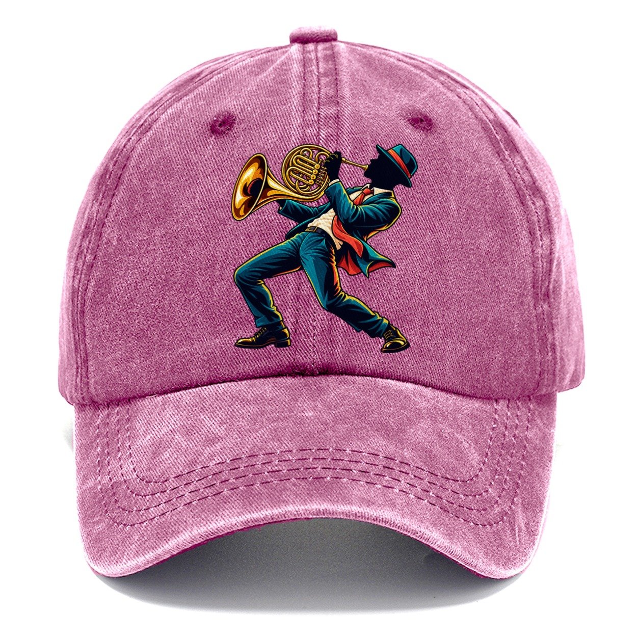 French Horn Icon Music Instruments Classic Cap – Dusty Rose