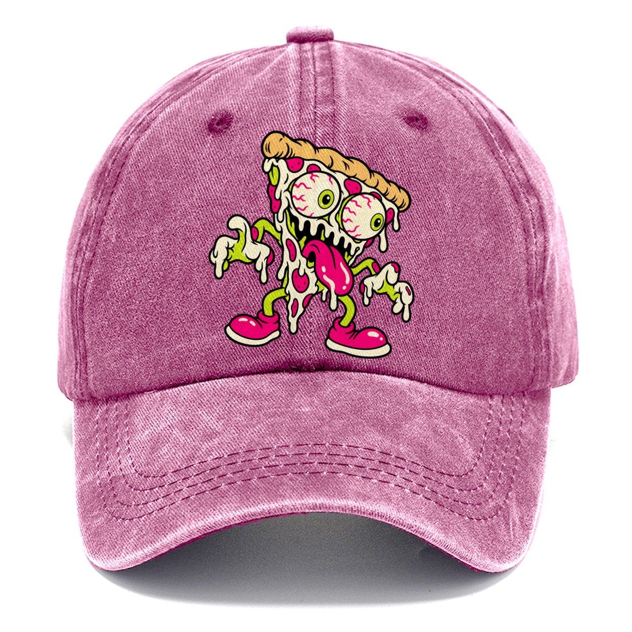 Bug Eyed Pizza Slice Crazy Styles Classic Cap – Dusty Rose