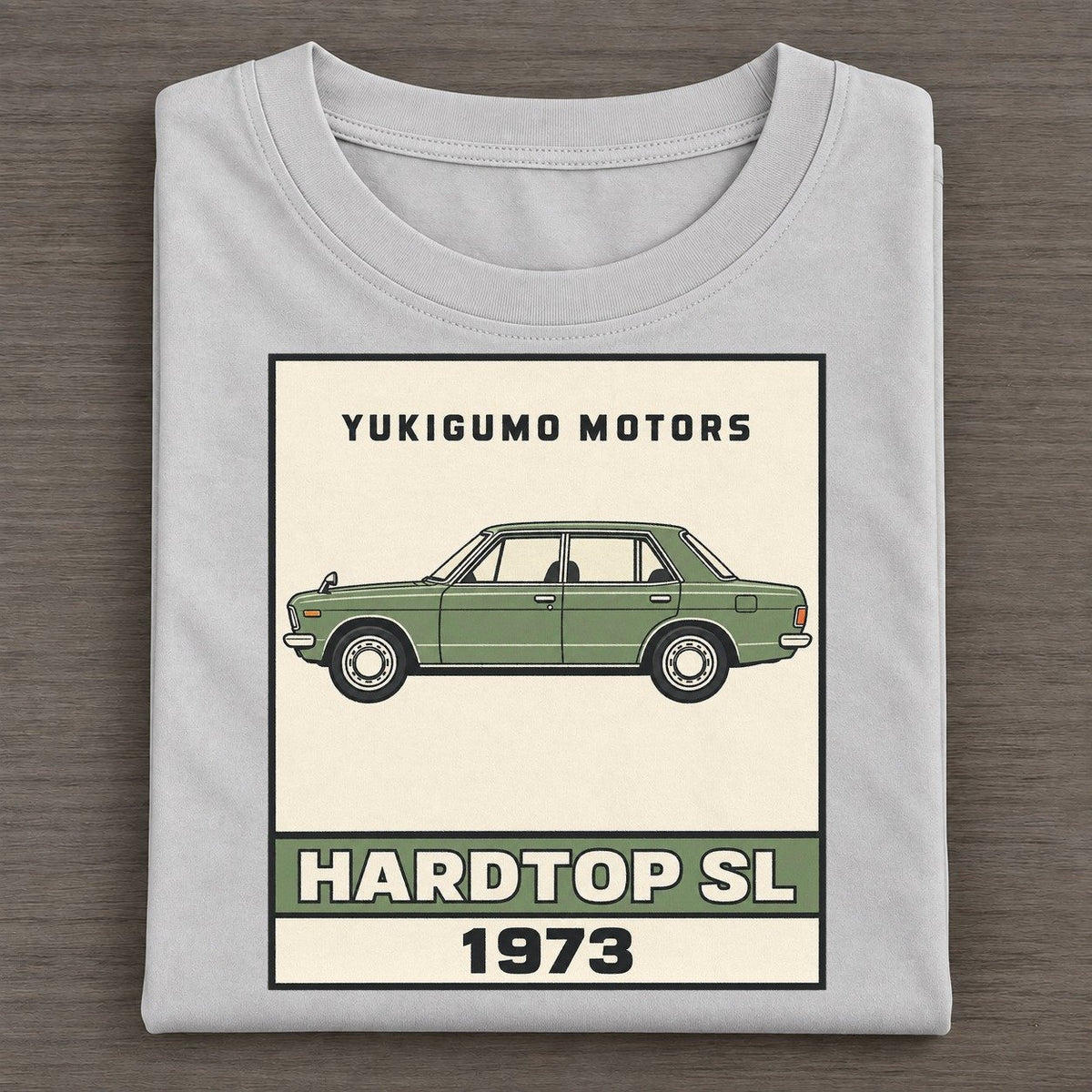Yukigumo Hardtop Showa Speed Plates Classic T-shirt – Grey