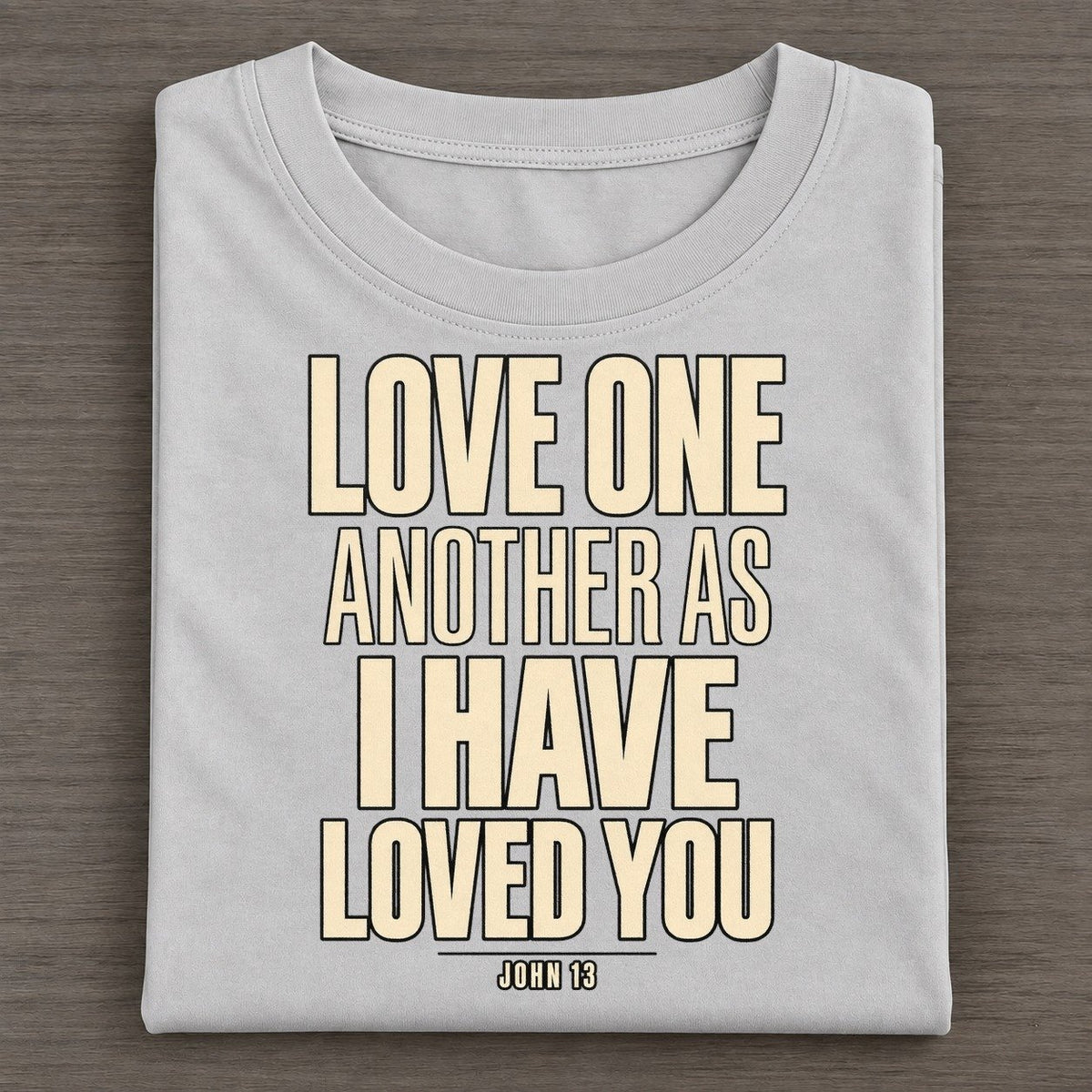 Love One Another As Plain Gospel Classic T-shirt – Grey