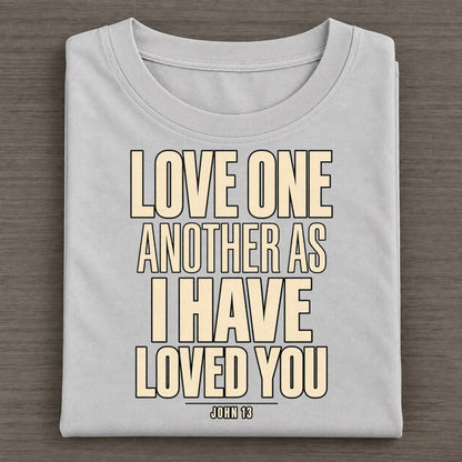 Love One Another As Plain Gospel Classic T-shirt – Grey