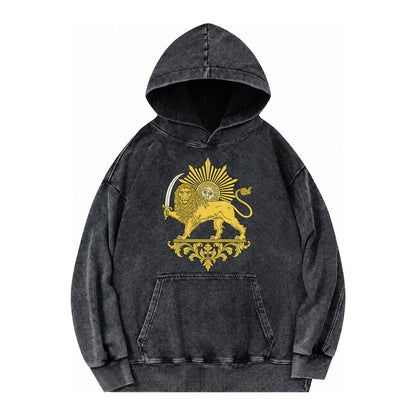 Shir O Khorshid Vintage Washed Hoodie – Black