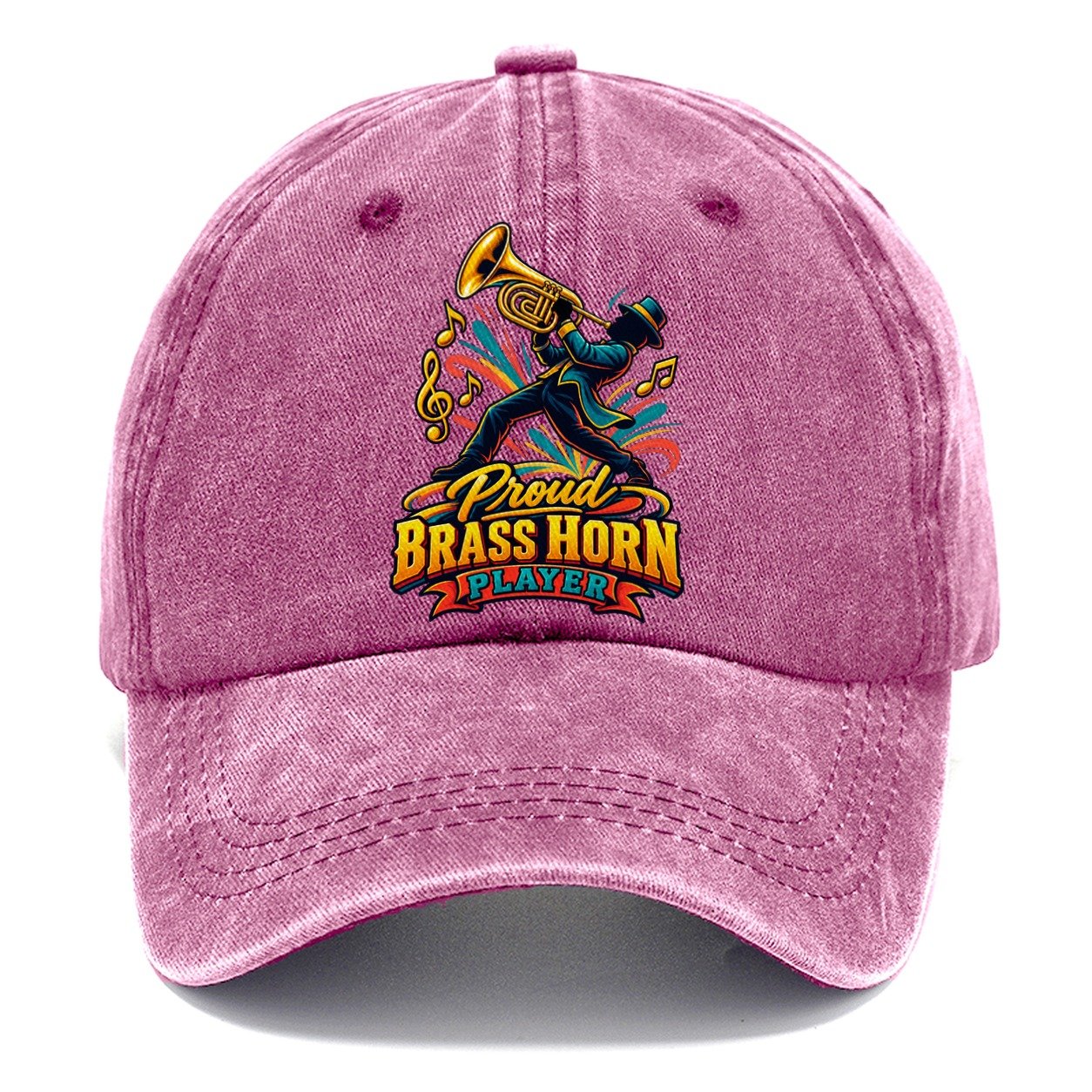 Proud Brass Horn Player Music Instruments Classic Cap – Dusty Rose