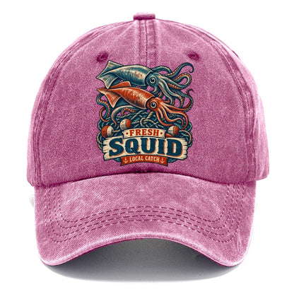 Squid And Net Stack Fishing Club Classic Cap – Dusty Rose