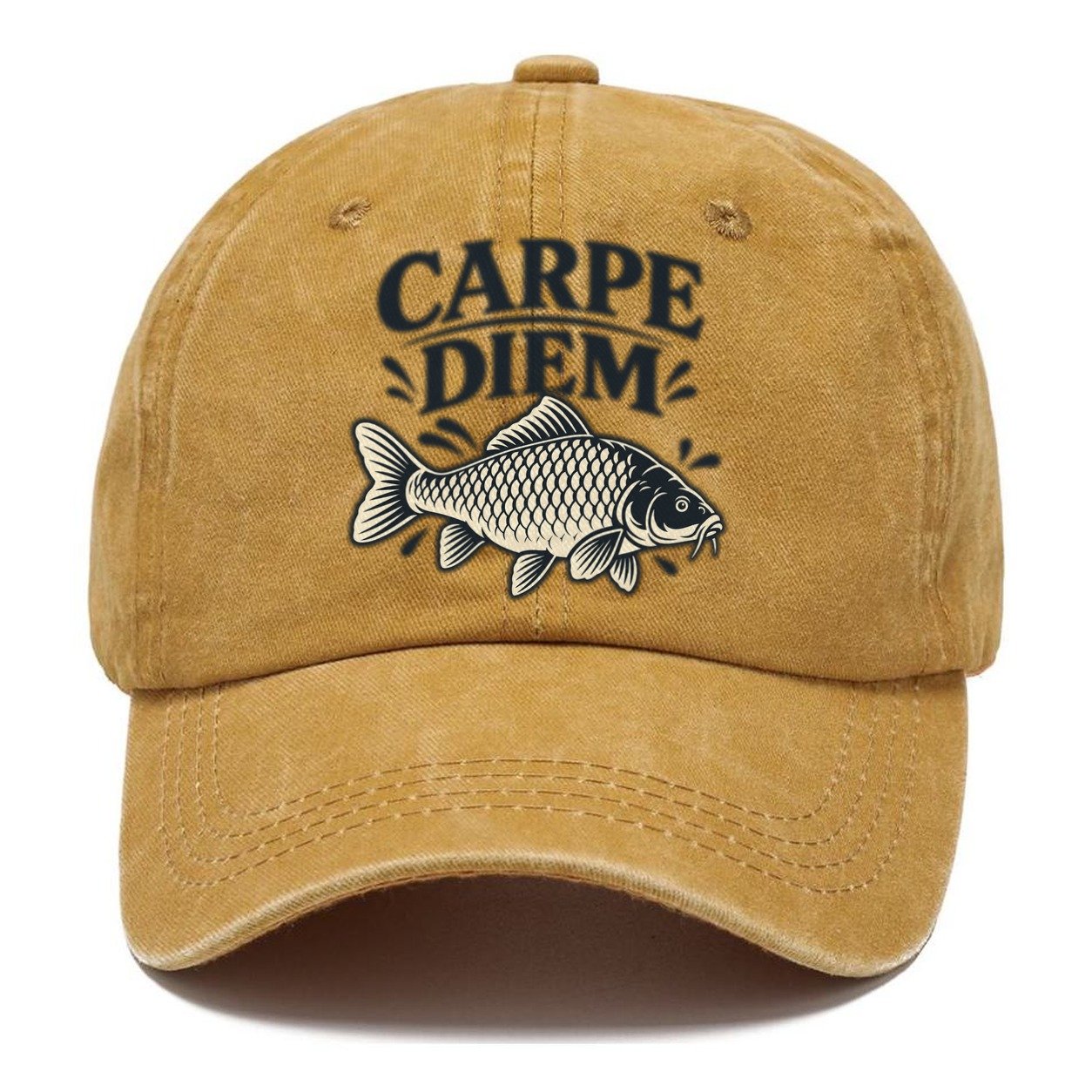 Carpe Diem Carp Fishing Elegant Classic Cap – Golden Harvest