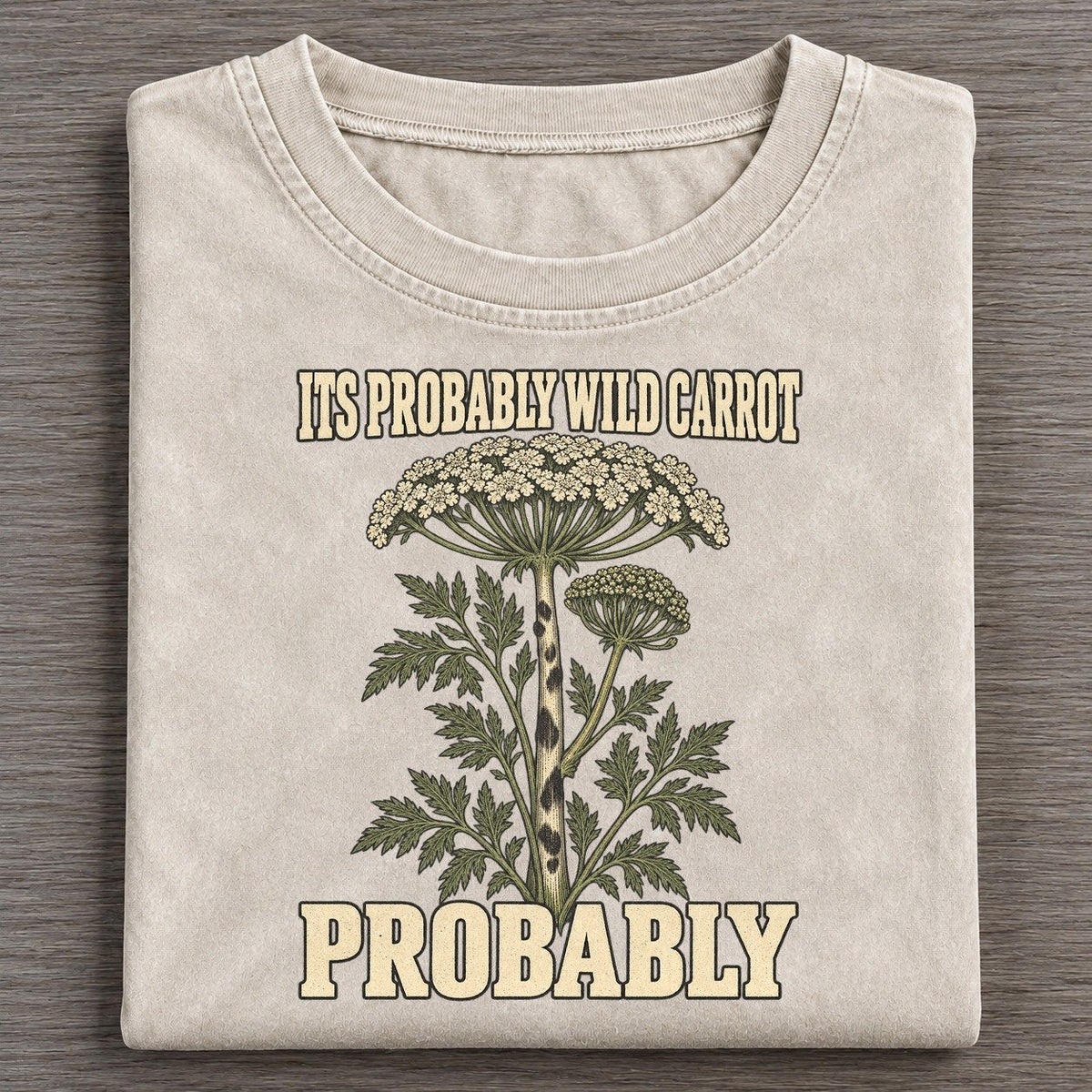 Probably Botanical Warnings Vintage T-shirt – Off White