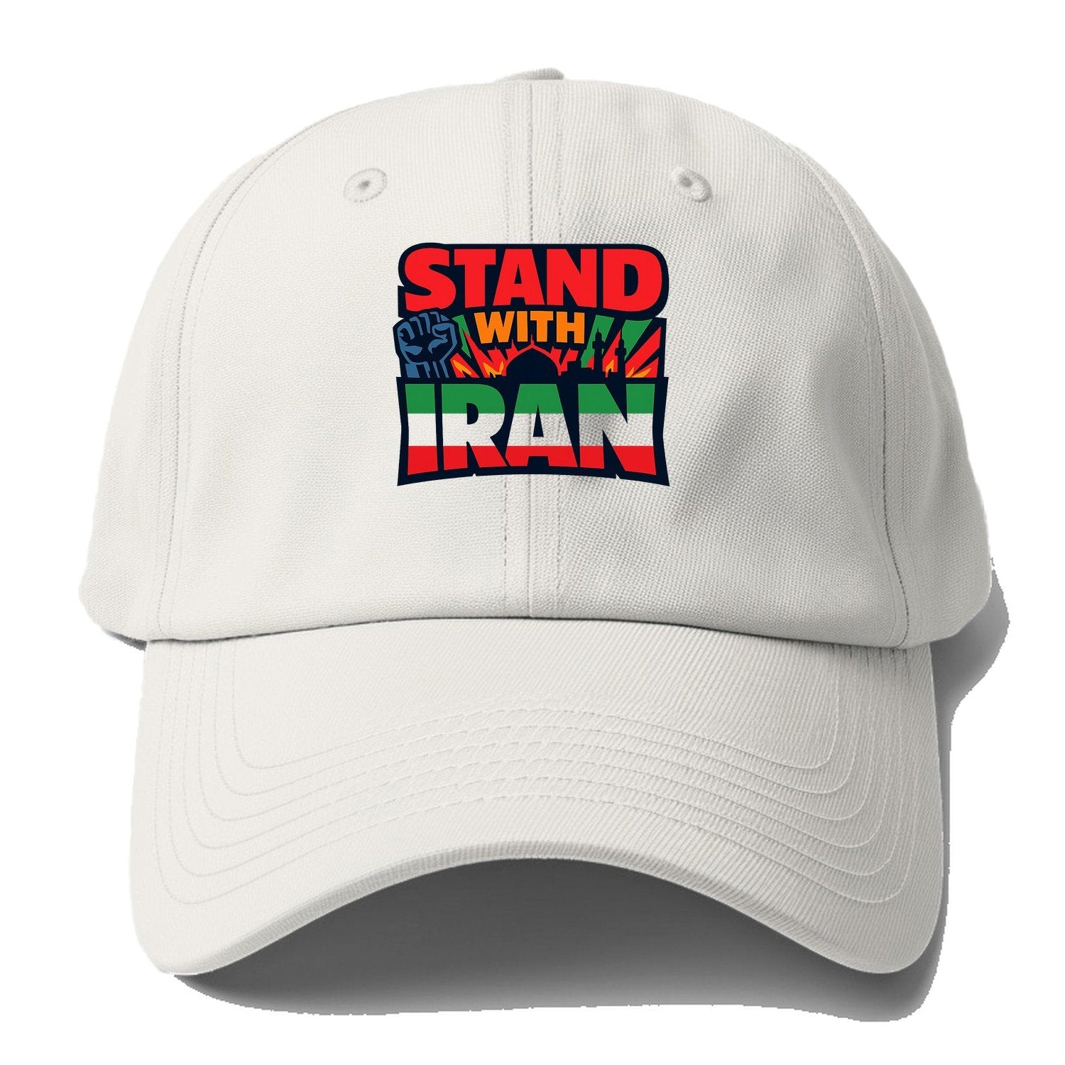 Stand With Iran Baseball Cap – Off White