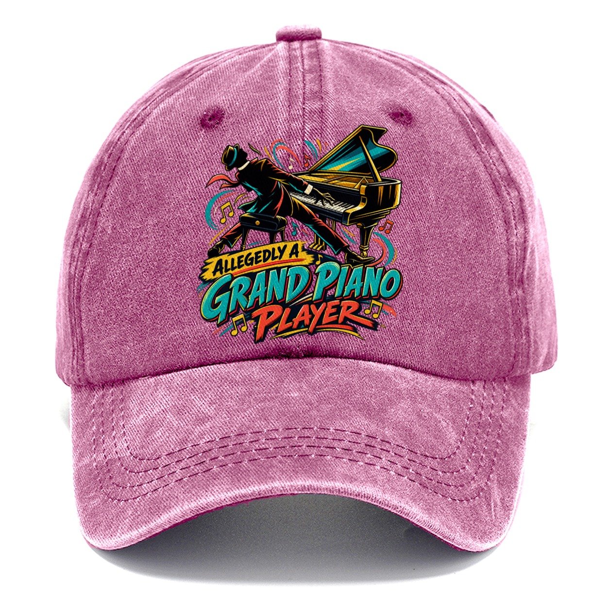 Allegedly A Grand Piano Player Music Instruments Classic Cap – Dusty Rose