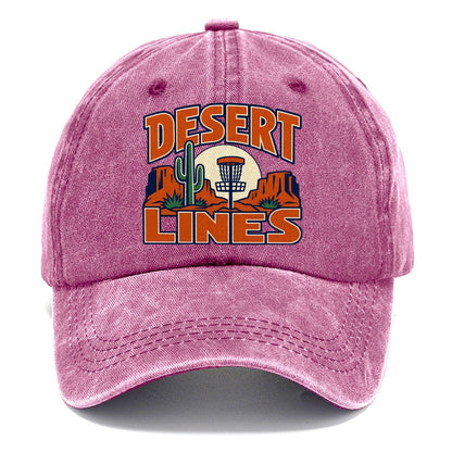 Desert Lines Disc Golf Classic Cap – Dusty Rose