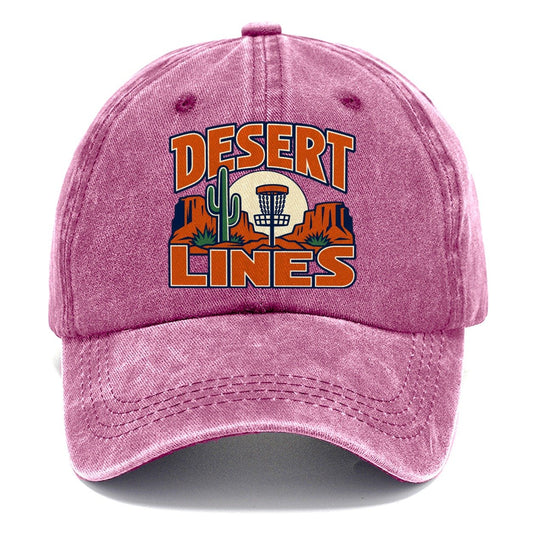 Desert Lines Disc Golf Classic Cap – Dusty Rose