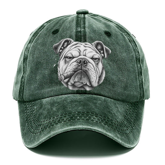 Bulldog Smoking Dogs Classic Cap – Forest Mist