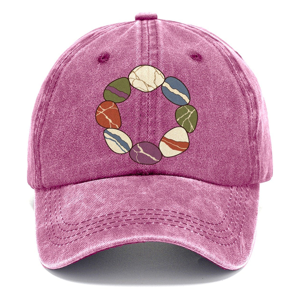 Tumbled Stone Colour Wheel Rocks And Minerals Classic Cap – Dusty Rose