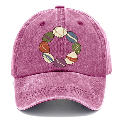 Tumbled Stone Colour Wheel Rocks And Minerals Classic Cap – Dusty Rose