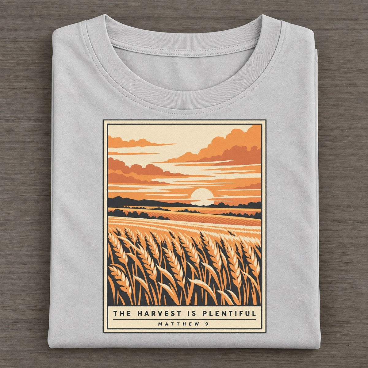 The Harvest Is Plentiful Given Light Classic T-shirt – Grey