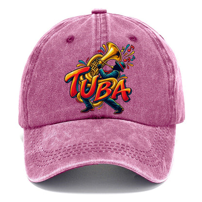 Tuba Wordmark Music Instruments Classic Cap – Dusty Rose