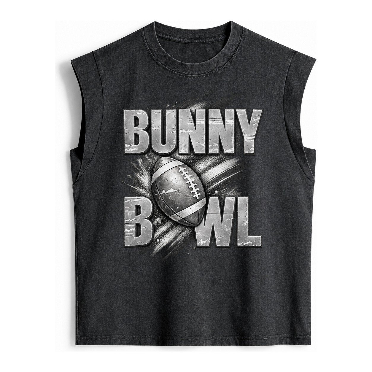 Bunny Bowl Vintage Washed Tank – Black