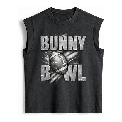 Bunny Bowl Vintage Washed Tank – Black