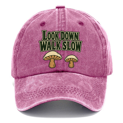Look Down Walk Slow Foraging And Mycology Classic Cap – Dusty Rose