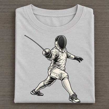 Fencer Parry Riposte Global Sports Ink Figures Classic T-shirt – Grey
