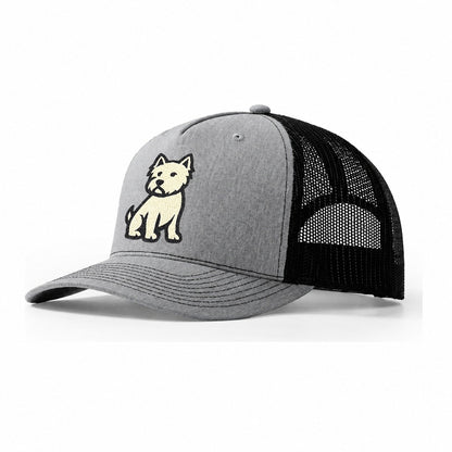 West Highland White Terrier Alert Stan Trucker Hat – Sport Grey-Black