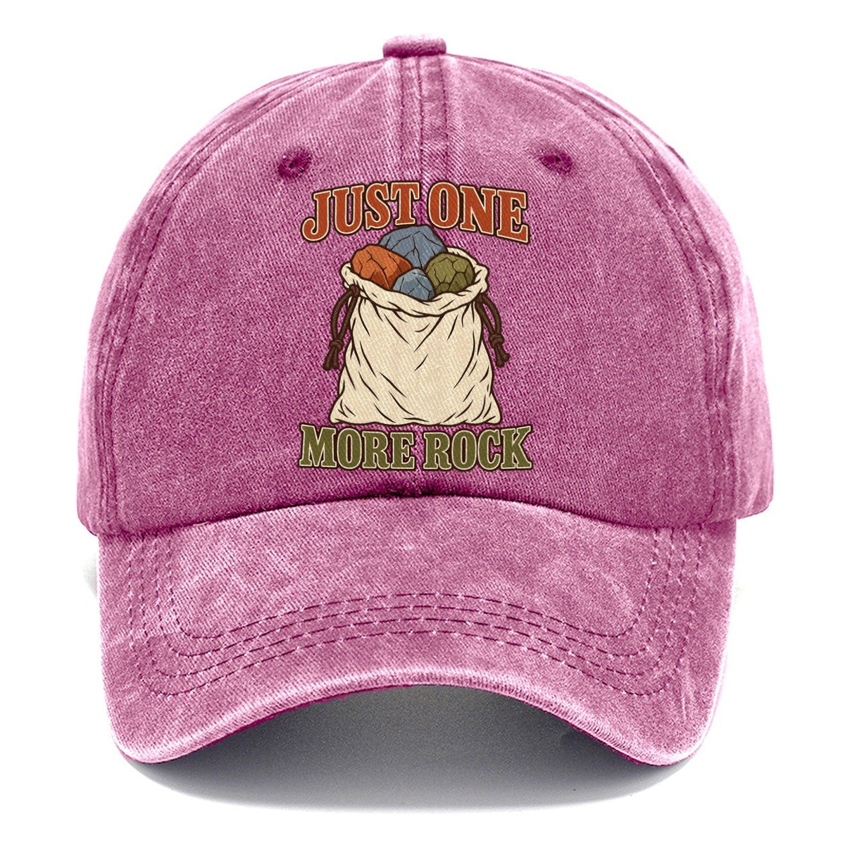 Just One More Rock Rocks And Minerals Classic Cap – Dusty Rose