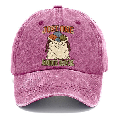 Just One More Rock Rocks And Minerals Classic Cap – Dusty Rose