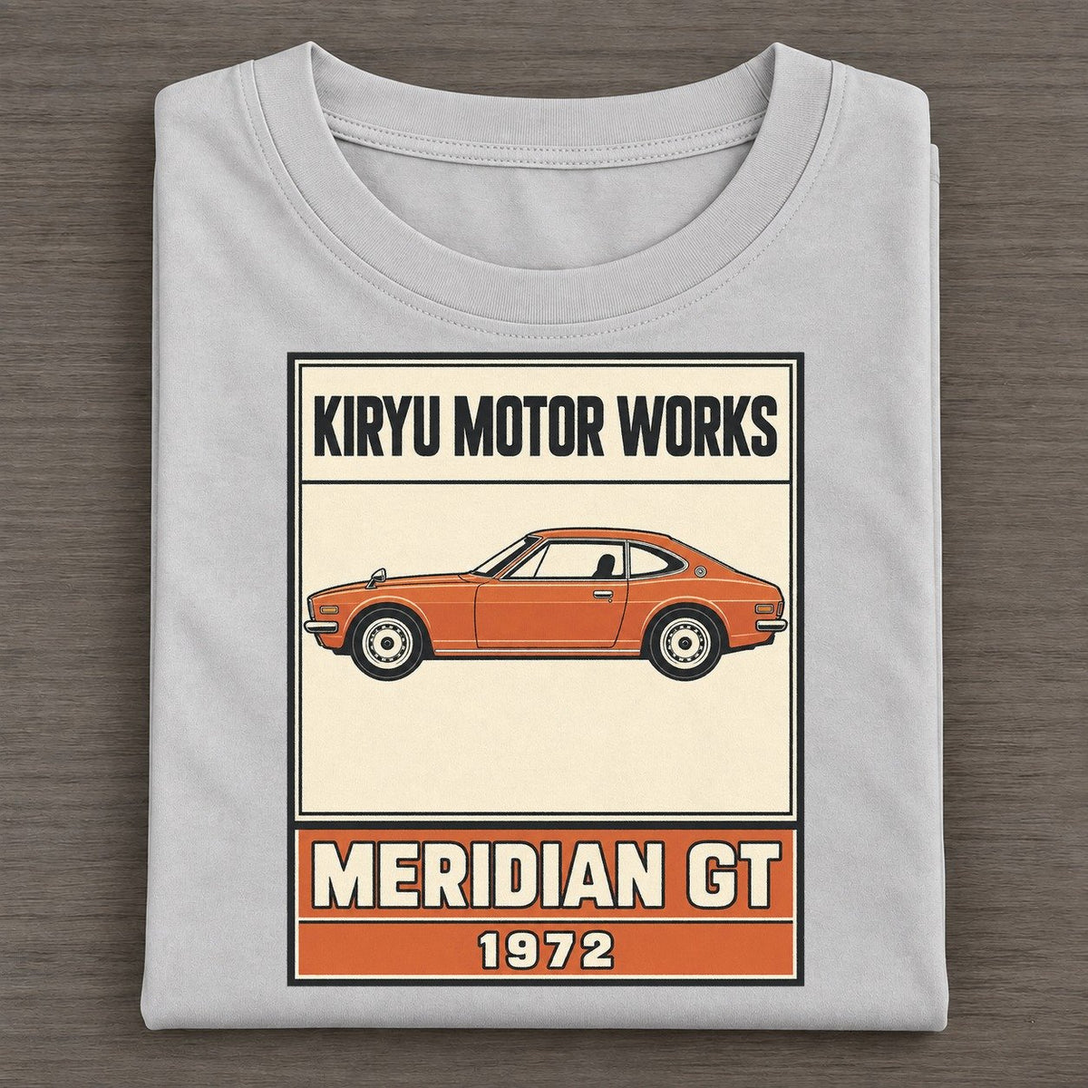 Kiryu Meridian Gt Showa Speed Plates Classic T-shirt – Grey